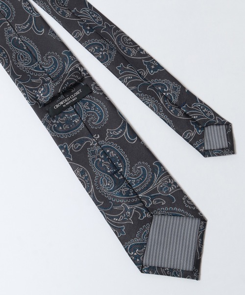 CROWDED CLOSET（クラウデッドクローゼット）の「ペイズリー柄ネクタイ（ネクタイ・メンズ・ネイビー/グレー/ボルドー・FREE）」の7枚目の写真