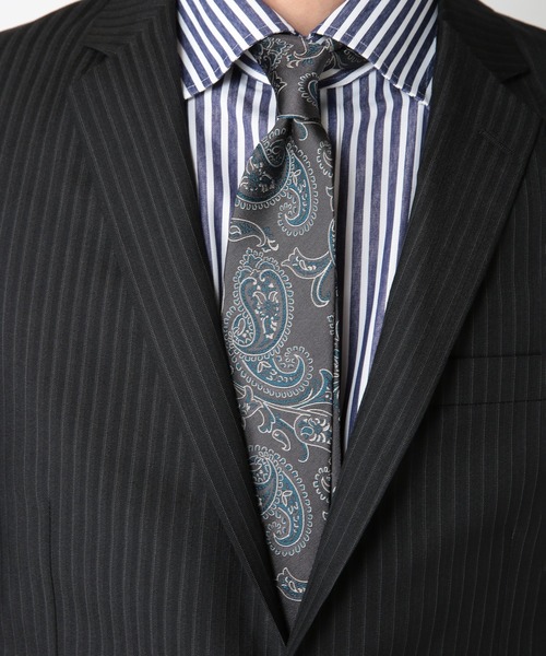 CROWDED CLOSET（クラウデッドクローゼット）の「ペイズリー柄ネクタイ（ネクタイ・メンズ・ネイビー/グレー/ボルドー・FREE）」の10枚目の写真