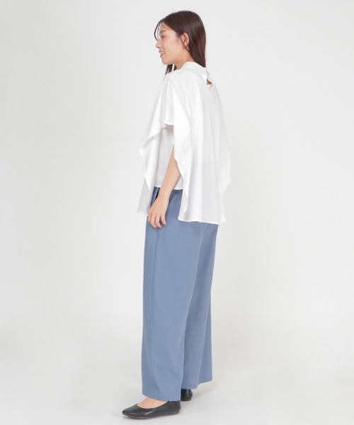 LBC（エルビーシー）の「シルケット襟デザインプルオーバー（Tシャツ/カットソー・レディース・ライトグレー/ホワイト/ブラック・M）」の22枚目の写真