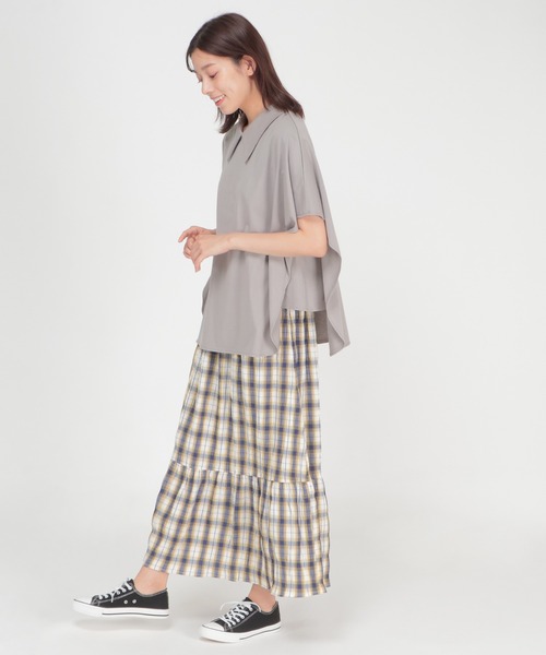 LBC（エルビーシー）の「シルケット襟デザインプルオーバー（Tシャツ/カットソー・レディース・ライトグレー/ホワイト/ブラック・M）」の20枚目の写真