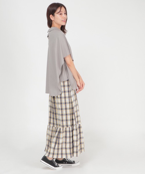 LBC（エルビーシー）の「シルケット襟デザインプルオーバー（Tシャツ/カットソー・レディース・ライトグレー/ホワイト/ブラック・M）」の18枚目の写真