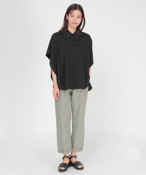 LBC（エルビーシー）の「シルケット襟デザインプルオーバー（Tシャツ/カットソー・レディース・ライトグレー/ホワイト/ブラック・M）」の17枚目の写真