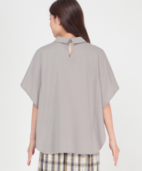 LBC（エルビーシー）の「シルケット襟デザインプルオーバー（Tシャツ/カットソー・レディース・ライトグレー/ホワイト/ブラック・M）」の13枚目の写真