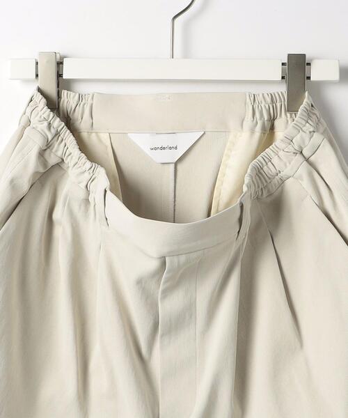 wonderland(ワンダーランド)の「<wonderland> 2TUCK SHORTS/ショートパンツ(その他パンツ・メンズ・ブラック/オフホワイト・1/0)」の7枚目の写真