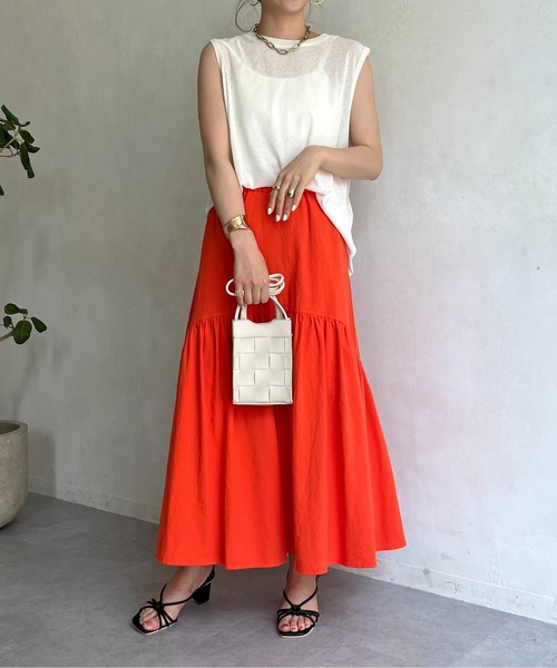 prose verse（プロズヴェール）の「シアーボックスタンクトップ（Tシャツ/カットソー・レディース・ブラック/グレー/オフホワイト/グリーン・MEDIUM）」の10枚目の写真