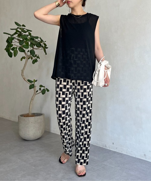 prose verse（プロズヴェール）の「シアーボックスタンクトップ（Tシャツ/カットソー・レディース・ブラック/グレー/オフホワイト/グリーン・MEDIUM）」の13枚目の写真