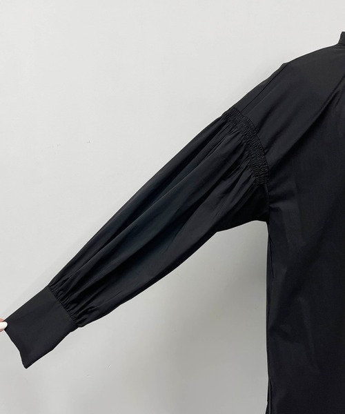 PICCIN(ピッチン)の「裾ペプラム切替えワンピース(ワンピース・レディース・ブラック/ベージュ/レンガ・M)」の11枚目の写真