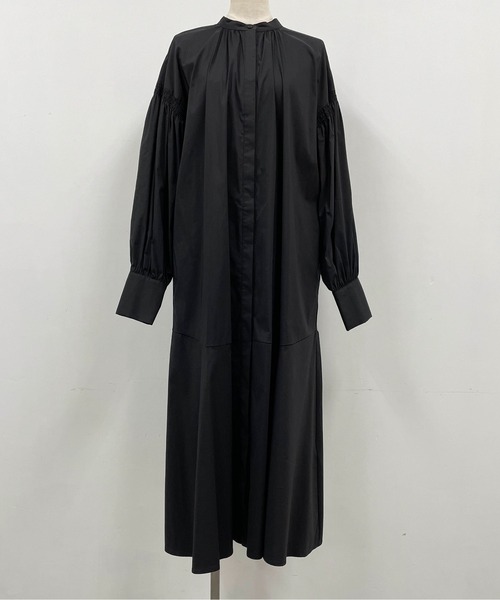 PICCIN(ピッチン)の「裾ペプラム切替えワンピース(ワンピース・レディース・ブラック/ベージュ/レンガ・M)」の6枚目の写真