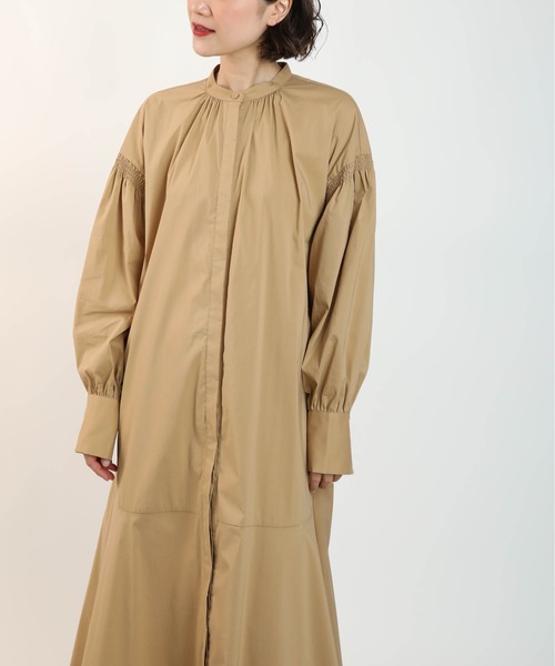 PICCIN(ピッチン)の「裾ペプラム切替えワンピース(ワンピース・レディース・ブラック/ベージュ/レンガ・M)」の19枚目の写真