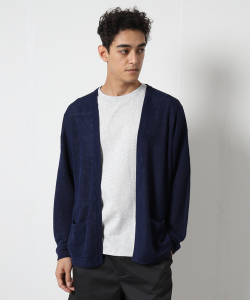 【美品⭐︎】LINIFICIO UNITED ARROWSリネンカーディガン BEAUTY&YOUTH UNITED ARROWS（ビューティーアンドユース