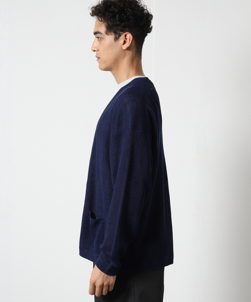 fig Londonボレロカーディガン セール】【LINIFICIO/リニフィチオ】ボタンレス フレンチリネン