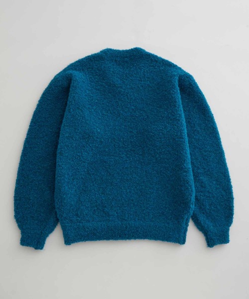 ADAM ET ROPE'（アダムエロペ）の「【WEB限定】Vネック ボリュームスリーブ ビッグシルエット プードルニット/ユニセックス（ニット/セーター・メンズ・ブルー/ラベンダー/ブラック/ベージュ/ネイビー/イエロー・M/L）」の19枚目の写真