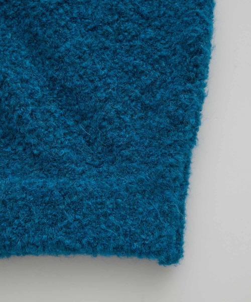 ADAM ET ROPE'（アダムエロペ）の「【WEB限定】Vネック ボリュームスリーブ ビッグシルエット プードルニット/ユニセックス（ニット/セーター・メンズ・ブルー/ラベンダー/ブラック/ベージュ/ネイビー/イエロー・M/L）」の21枚目の写真