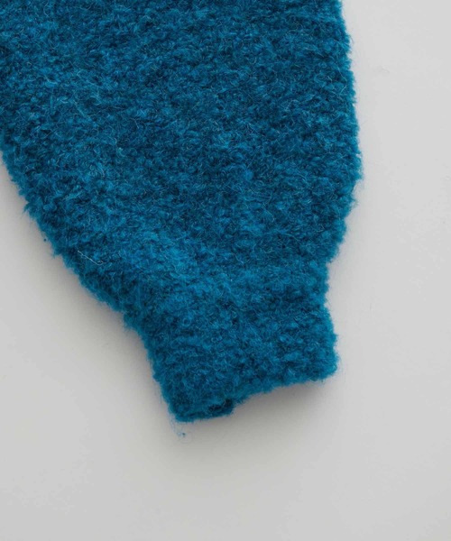 ADAM ET ROPE'（アダムエロペ）の「【WEB限定】Vネック ボリュームスリーブ ビッグシルエット プードルニット/ユニセックス（ニット/セーター・メンズ・ブルー/ラベンダー/ブラック/ベージュ/ネイビー/イエロー・M/L）」の22枚目の写真