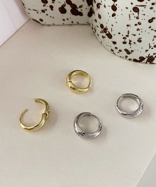 me+em select（ミームセレクト）の「minimal hoop pierce ／ ミニマルフープピアス（ピアス（両耳用）・レディース・シルバー/ゴールド・FREE）」の21枚目の写真