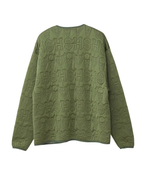 HYSTERIC GLAMOUR（ヒステリックグラマー）の「H$ MONOGRAM柄ジャカード ジャケット（その他アウター・レディース・グリーン系カモフラージュ/ブラック系その他・FREE）」の4枚目の写真