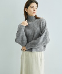 ROPE' | 【WEB限定】アルパカシャギークルーネックショートニット(ニット/セーター)