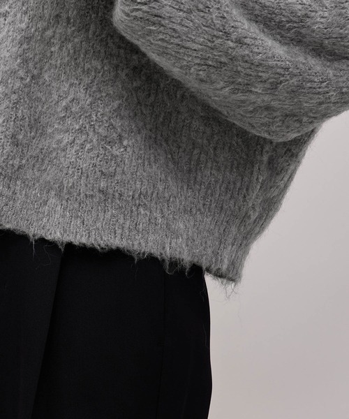 ROPE'（ロペ）の「【WEB限定】アルパカシャギークルーネックショートニット（ニット/セーター・レディース・ブルー系その他4/ライトグレー/ピンク・38）」の22枚目の写真