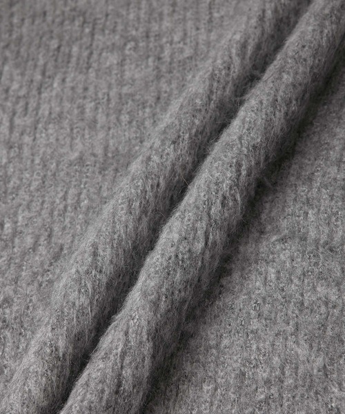 ROPE'（ロペ）の「【WEB限定】アルパカシャギークルーネックショートニット（ニット/セーター・レディース・ブルー系その他4/ライトグレー/ピンク・38）」の16枚目の写真