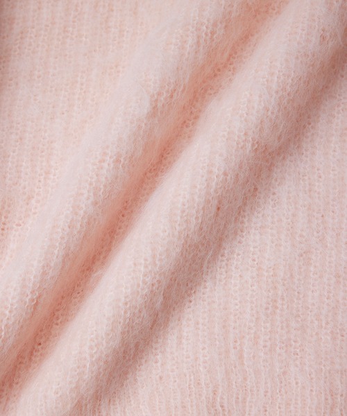 ROPE'（ロペ）の「【WEB限定】アルパカシャギークルーネックショートニット（ニット/セーター・レディース・ブルー系その他4/ライトグレー/ピンク・38）」の19枚目の写真