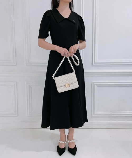 ANDGEEBEE（アンジービー）の「フレアリブワンピ（ワンピース・レディース・ベージュ/ブラック・MEDIUM）」の17枚目の写真