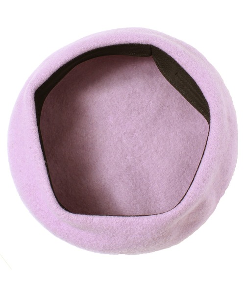 14+（イチヨンプラス）の「バスクシンプルベレー帽（ハンチング/ベレー帽・レディース・ブラック/ベージュ/パープル/オフホワイト/ミント・FREE）」の8枚目の写真