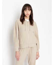 ARMANI EXCHANGE | 【A|X アルマーニ エクスチェンジ】ブラッシュドリブ　フーデッドジップアップパーカー(スウェット)