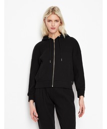 ARMANI EXCHANGE | 【A|X アルマーニ エクスチェンジ】ブラッシュドリブ　フーデッドジップアップパーカー(スウェット)
