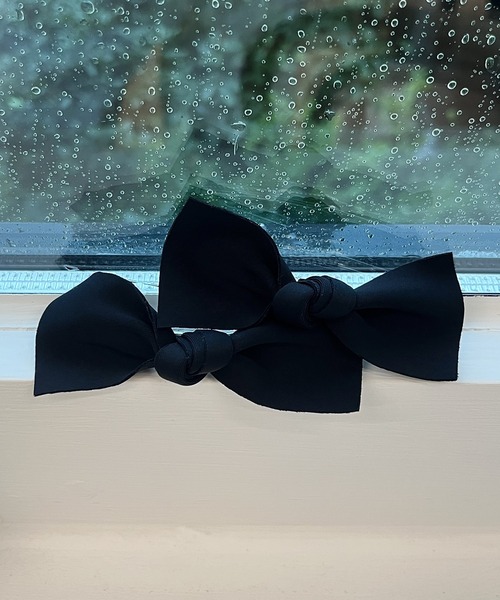 by muni:r（バイ ムニール）の「クラシックブラックリボンクリップ（バレッタ/ヘアクリップ・レディース・ブラック・ONE SIZE）」の9枚目の写真