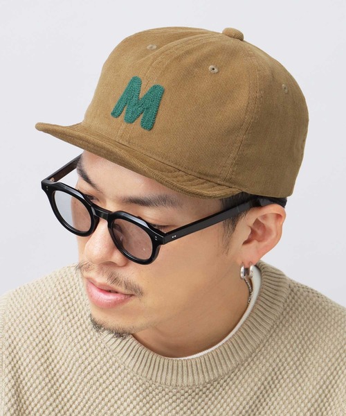 Basiquenti（ベーシックエンティ）の「細コーデュロイ チェーン刺繍 アンパイアキャップ（キャップ・メンズ・ブラック/ベージュ/ネイビー/ブラウン/グレー/オレンジ/グリーン・FREE）」の3枚目の写真