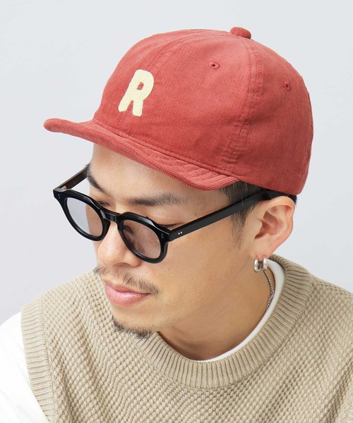 Basiquenti（ベーシックエンティ）の「細コーデュロイ チェーン刺繍 アンパイアキャップ（キャップ・メンズ・ブラック/ベージュ/ネイビー/ブラウン/グレー/オレンジ/グリーン・FREE）」の7枚目の写真