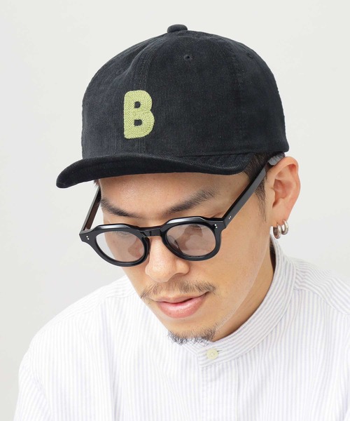 Basiquenti（ベーシックエンティ）の「細コーデュロイ チェーン刺繍 アンパイアキャップ（キャップ・メンズ・ブラック/ベージュ/ネイビー/ブラウン/グレー/オレンジ/グリーン・FREE）」の8枚目の写真