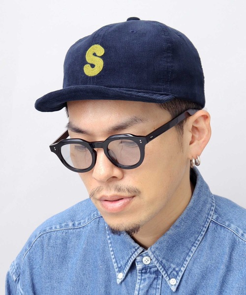 Basiquenti（ベーシックエンティ）の「細コーデュロイ チェーン刺繍 アンパイアキャップ（キャップ・メンズ・ブラック/ベージュ/ネイビー/ブラウン/グレー/オレンジ/グリーン・FREE）」の13枚目の写真