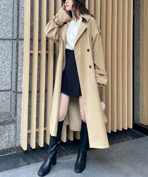 one after another NICE CLAUP（ワンアフターアナザーナイスクラップ）の「ファーケープセットトレンチコート（トレンチコート・レディース・ブラウン/ベージュ・FREE）」の2枚目の写真