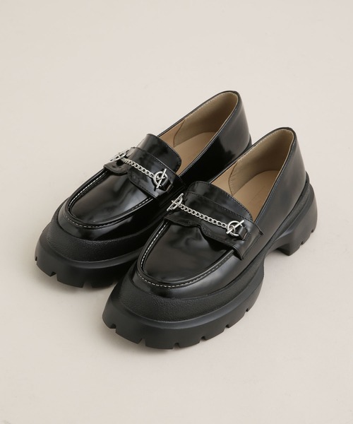 NANO universe(ナノユニバース)の「LB.03/チェーンローファー(ローファー・レディース・オフホワイト/キャメル/ブラック・38/37/36)」の7枚目の写真