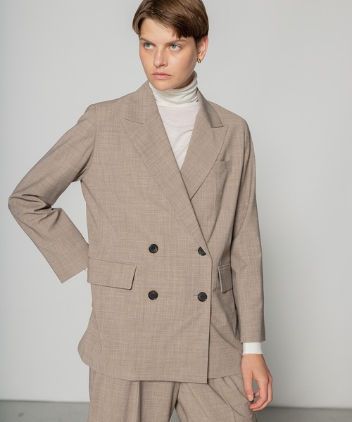 N.O.R.C（ノーク）の「TWダブルジャケット（テーラードジャケット・レディース・モカ/ダークグリーン/ネイビー・S/M）」の19枚目の写真