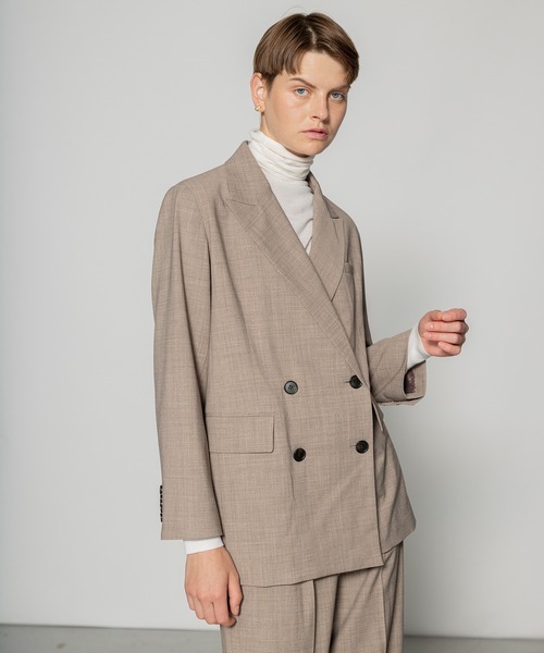 N.O.R.C（ノーク）の「TWダブルジャケット（テーラードジャケット・レディース・モカ/ダークグリーン/ネイビー・S/M）」の8枚目の写真