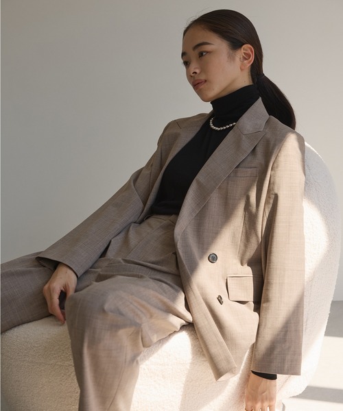 N.O.R.C（ノーク）の「TWダブルジャケット（テーラードジャケット・レディース・モカ/ダークグリーン/ネイビー・S/M）」の12枚目の写真