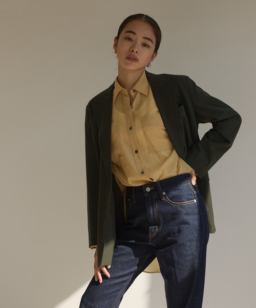 N.O.R.C（ノーク）の「TWダブルジャケット（テーラードジャケット・レディース・モカ/ダークグリーン/ネイビー・S/M）」の9枚目の写真