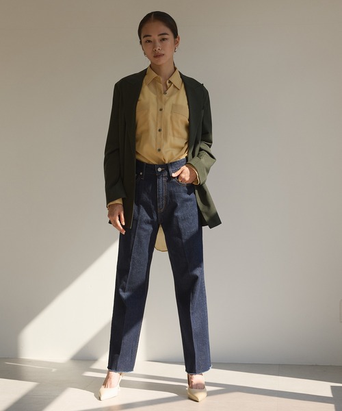 N.O.R.C（ノーク）の「TWダブルジャケット（テーラードジャケット・レディース・モカ/ダークグリーン/ネイビー・S/M）」の13枚目の写真