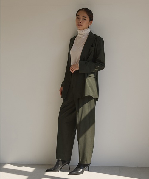 N.O.R.C（ノーク）の「TWダブルジャケット（テーラードジャケット・レディース・モカ/ダークグリーン/ネイビー・S/M）」の5枚目の写真