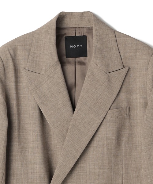 N.O.R.C（ノーク）の「TWダブルジャケット（テーラードジャケット・レディース・モカ/ダークグリーン/ネイビー・S/M）」の18枚目の写真