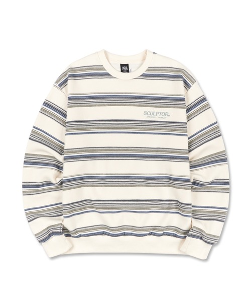 SCULPTOR（スカルプター）の「Stripe Vintage Sweatshirt