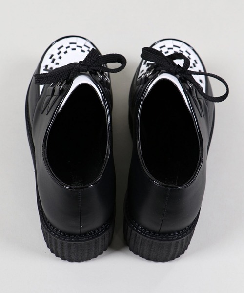 SPINNS(スピンズ)の「PU SHOES RUBBERSOLE(その他シューズ・メンズ・ブラック/ブラック系その他/ブラック×ホワイト・27.0cm/26.0cm)」の5枚目の写真