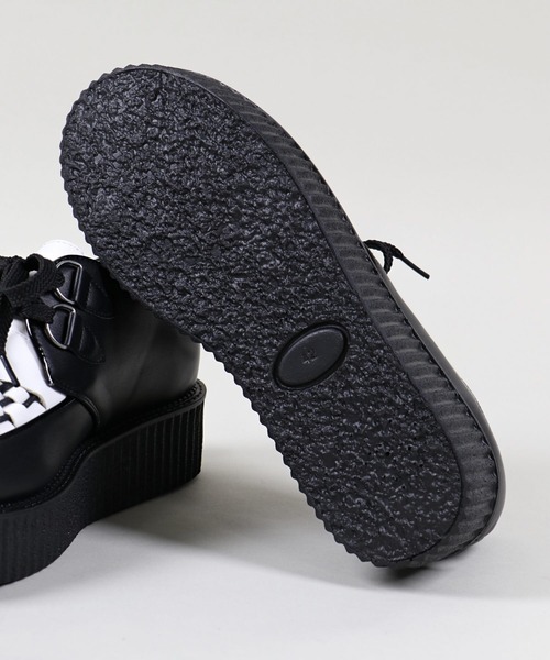 SPINNS(スピンズ)の「PU SHOES RUBBERSOLE(その他シューズ・メンズ・ブラック/ブラック系その他/ブラック×ホワイト・27.0cm/26.0cm)」の8枚目の写真