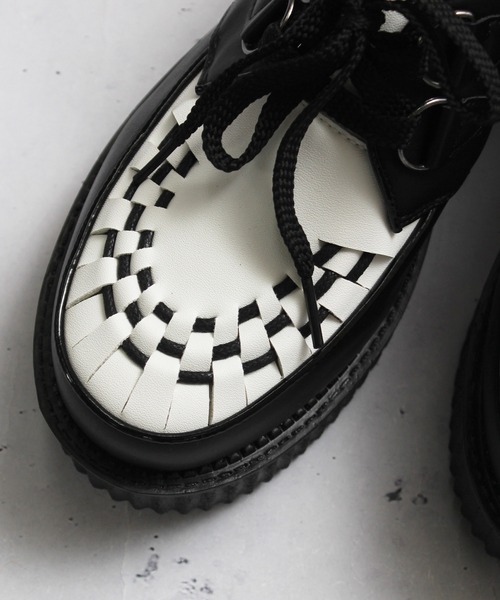 SPINNS(スピンズ)の「PU SHOES RUBBERSOLE(その他シューズ・メンズ・ブラック/ブラック系その他/ブラック×ホワイト・27.0cm/26.0cm)」の16枚目の写真