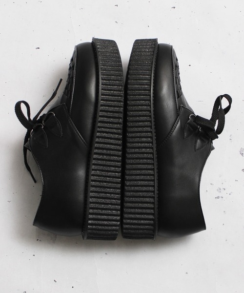 SPINNS(スピンズ)の「PU SHOES RUBBERSOLE(その他シューズ・メンズ・ブラック/ブラック系その他/ブラック×ホワイト・27.0cm/26.0cm)」の10枚目の写真