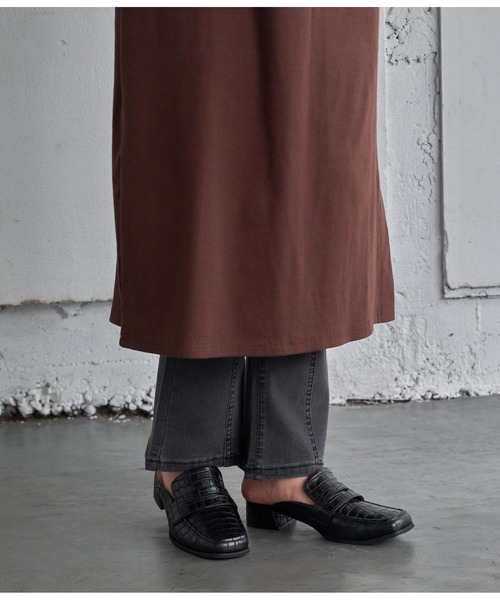 CHILLE（チル）の「ローファーミュール（サンダル・レディース・ブラック/ブラック系その他/カーキ/ブラウン・LL/S/M/L）」の3枚目の写真