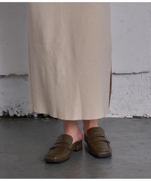 CHILLE（チル）の「ローファーミュール（サンダル・レディース・ブラック/ブラック系その他/カーキ/ブラウン・LL/S/M/L）」の4枚目の写真