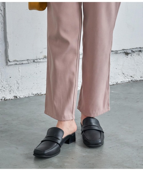 CHILLE（チル）の「ローファーミュール（サンダル・レディース・ブラック/ブラック系その他/カーキ/ブラウン・LL/S/M/L）」の2枚目の写真